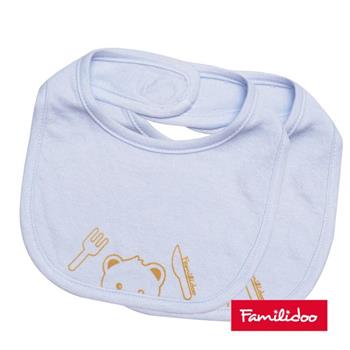 【Familidoo 法米多】麻賽爾纖維圍兜/口水巾（藍色）（二入）  嬰兒圍兜兜 吃飯圍兜
