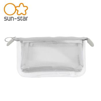 MITTE 透明分隔 扁平 收納袋 透明筆袋 收納包 筆袋 萬用收納袋 sun－star