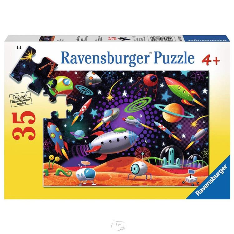 【德國Ravensburger拼圖】炫麗的宇宙太空－35片Space