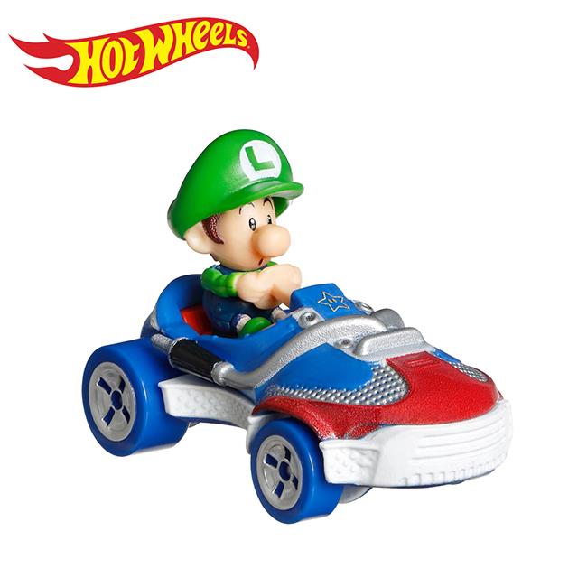 瑪利歐賽車 風火輪小汽車 玩具車 超級瑪利 瑪利歐兄弟 Hot Wheels - 路易吉寶寶
