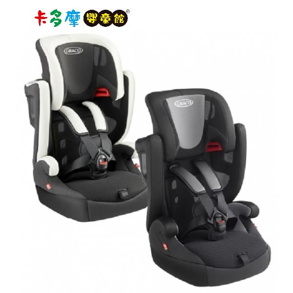 【Graco】AirPop 嬰幼兒成長型輔助汽車安全座椅（2色可選）｜卡多摩 - 白武士