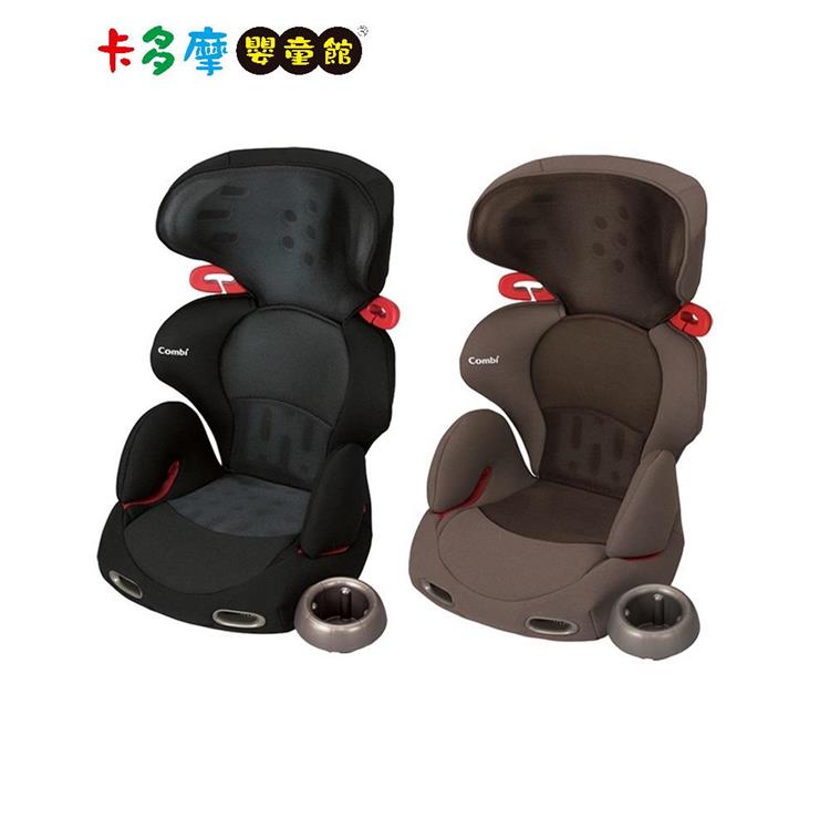 【Combi 康貝】New Buon Junior成長型安全座椅－棕色/黑色｜卡多摩 - 網眼黑