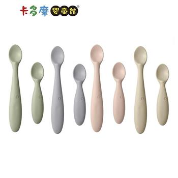 【丹麥BIBS】 Spoon Set 學習湯匙（2入）－灰綠/腮紅/香草/雲灰｜卡多摩
