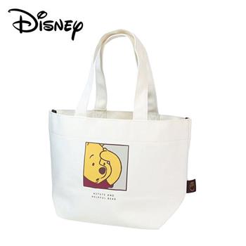 迪士尼 帆布手提袋 便當袋 午餐袋 小熊維尼 奇奇蒂蒂