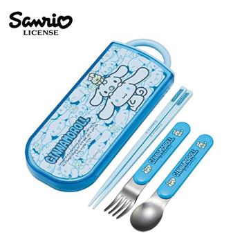 大耳狗 三件式 餐具組 日本製 環保餐具 湯匙 筷子 叉子 三麗鷗 Sanrio Skater