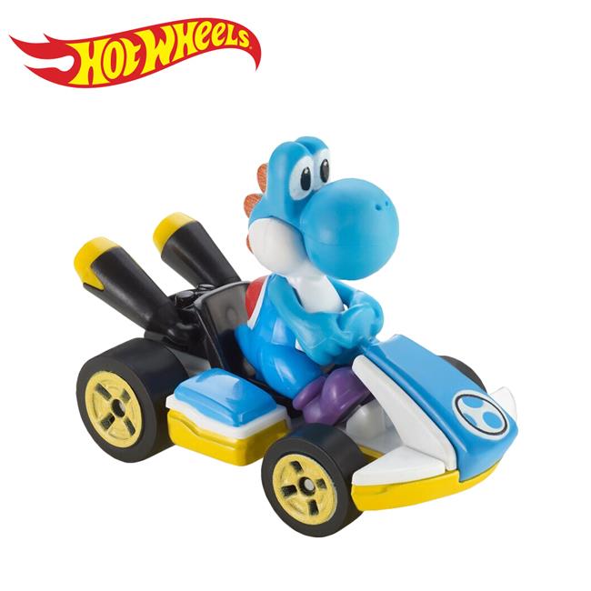 瑪利歐賽車 風火輪小汽車 玩具車 超級瑪利 瑪利歐兄弟 - 藍色耀西