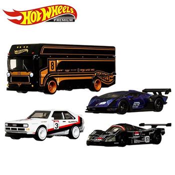 風火輪 PREMIUM 運輸車收藏4入組 玩具車 運輸車 奧迪 藍寶堅尼 Hot Wheels