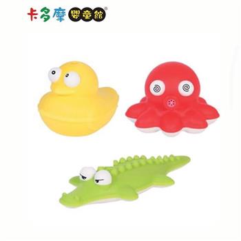 韓國【sillymann】鉑金矽膠洗澡玩具 洗澡玩具 戲水玩具 小鴨/小鱷魚/小章魚｜卡多摩