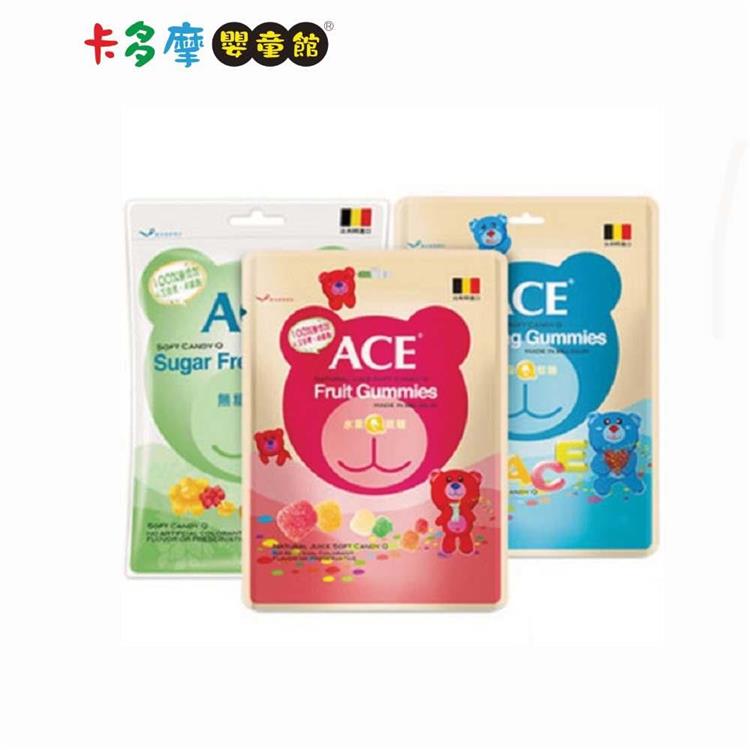 【ACE】軟糖 48g 酸熊44g/水果Q/字母Q/無糖Q 兒童軟糖 水果軟糖 比利時軟糖｜卡多摩 - 酸熊44g