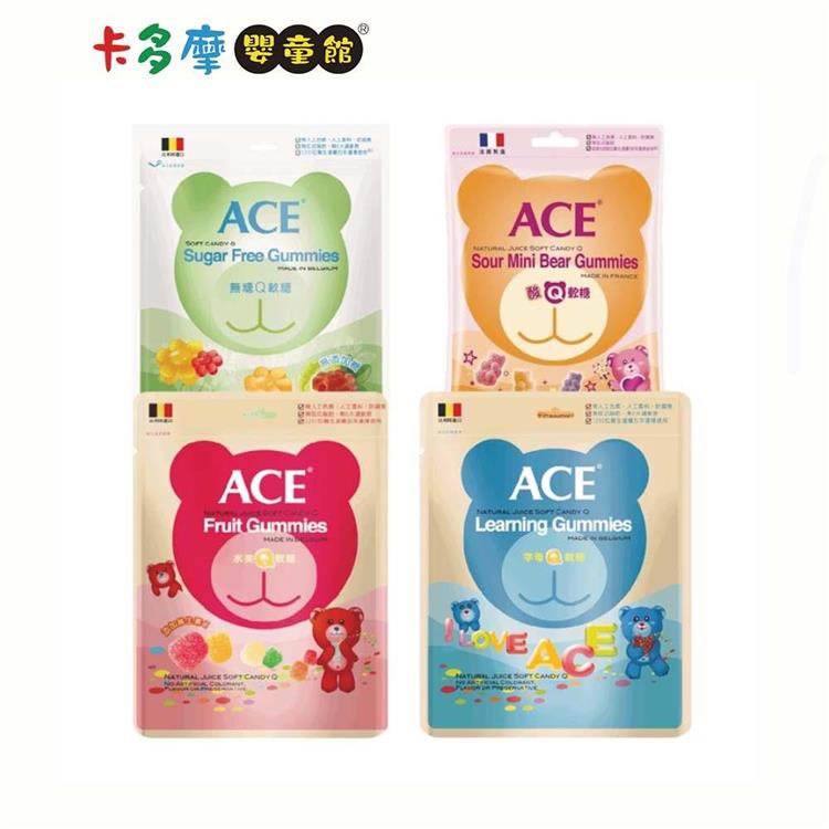 【ACE】 水果Q軟糖量販包 （水果/字母/無糖240g / 酸熊220g）｜卡多摩 - 水果Q