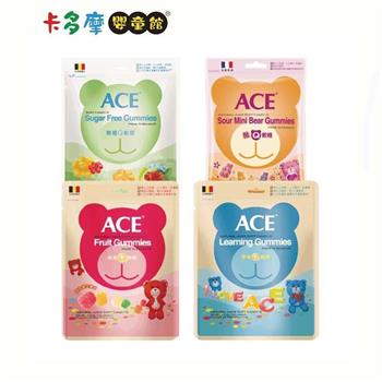 【ACE】 水果Q軟糖量販包 （水果/字母/無糖240g / 酸熊220g）｜卡多摩