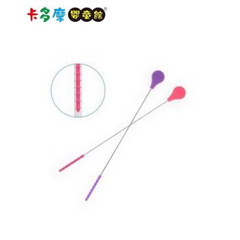 韓國【sillymann】100%鉑金矽膠吸管專用刷－葡萄紫/甜心粉｜卡多摩