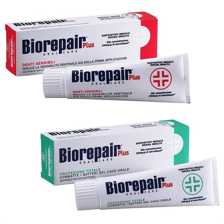 義大利【 Biorepair Plus 貝利達】加強型牙膏 75ml－抗敏/全效｜卡多摩 - 抗敏