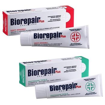 義大利【 Biorepair Plus 貝利達】加強型牙膏 75ml－抗敏/全效｜卡多摩
