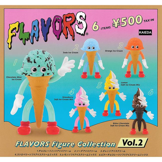 全套6款 FLAVORS 食物怪獸 公仔 P2 扭蛋 轉蛋 冰淇淋 霜淇淋 Kenelephant
