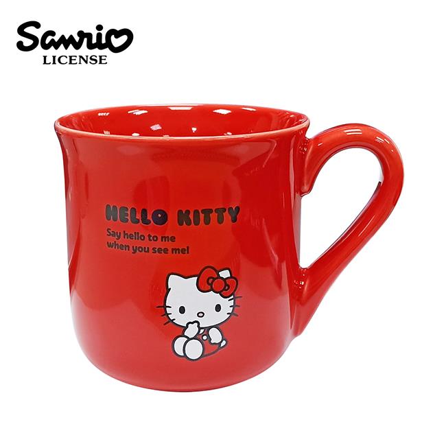 三麗鷗 陶瓷 馬克杯 260ml 咖啡杯 凱蒂貓 美樂蒂 布丁狗 Sanrio - 凱蒂貓