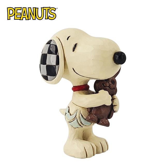 Enesco 迷你史努比 手拿巧克力兔子 塑像 公仔 精品雕塑 Snoopy PEANUTS