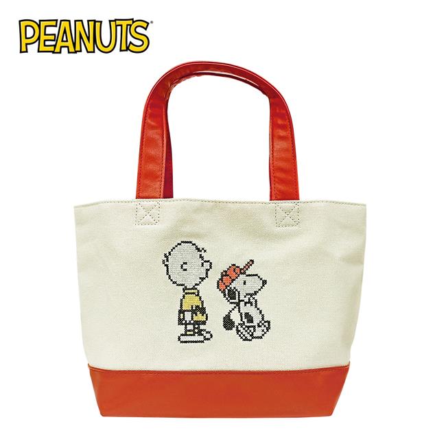 史努比 帆布手提袋 便當袋 午餐袋 Snoopy PEANUTS