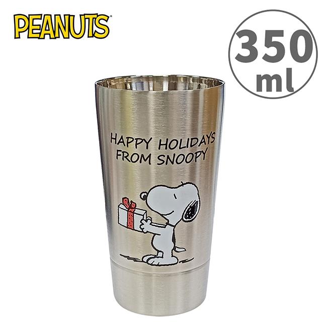 史努比 雙層不鏽鋼杯 350ml 日本製 保冷杯 保溫杯 不鏽鋼杯 Snoopy PEANUTS - A款