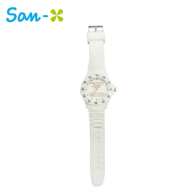 角落生物 矽膠 指針手錶 指針錶 兒童錶 手錶 角落小夥伴 San-X - 白色款