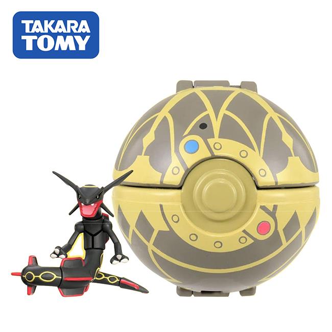 寶貝球 新決戰球 黑色烈空坐 玩具 公仔 神奇寶貝 TAKARA TOMY - 黑色烈空坐