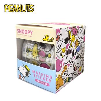 史努比 盒裝捲軸貼紙 透明貼紙 貼紙 手帳貼 裝飾貼紙 捲軸貼紙 捲捲貼 貼紙卷 Snoopy