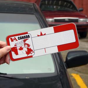 【國旗商品創意館】加拿大造型可複寫留言停車牌/Canada/尚有多國款式可選購