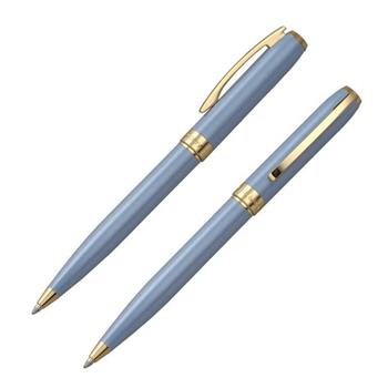 【Chris&Carey】Essence精華原子筆（客製化刻字） / 粉灰藍
