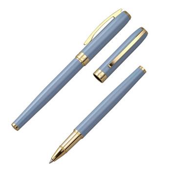 【Chris&Carey】Essence精華鋼珠筆（客製化刻字） / 粉灰藍