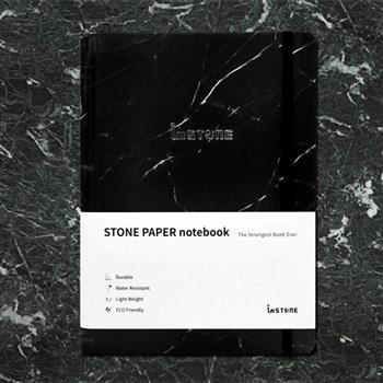 [imSTONE石頭紙禮品] 磊積精裝筆記本－A5－黑大理石