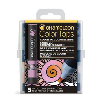 Chameleon 變色龍 麥克筆 轉色蓋 5色組 粉彩色