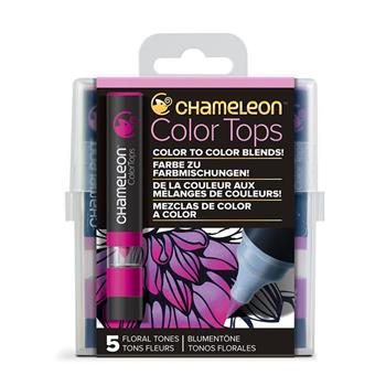 Chameleon 變色龍 麥克筆 轉色蓋 5色組 花色