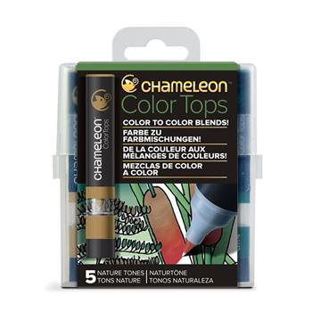 Chameleon 變色龍 麥克筆 轉色蓋 5色組 自然色