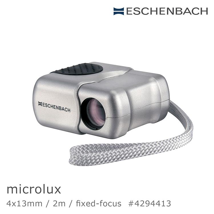 【Eschenbach】microlux 4x13mm 德國袖珍免調焦型單眼望遠鏡 4294413