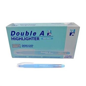 Double A淡色螢光筆－淡藍（12支/盒）