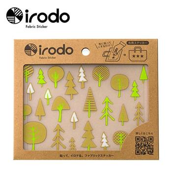 Irodo繽紛布貼免熨斗布用轉印貼紙－大 森林樂園 金黃綠