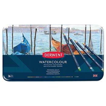【DERWENT德爾文】水性色鉛36色鐵盒裝