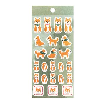 【FRONTIER】日本和紙柴犬裝飾貼紙 手帳貼紙