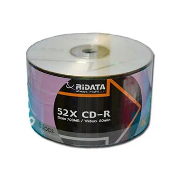 錸德RiDATA 52X 700MB CD-R 裸裝 白金片 50片