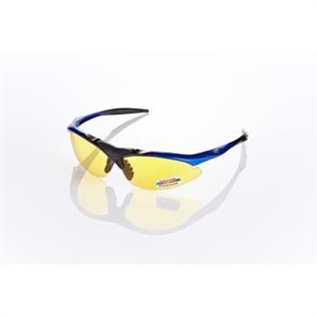 視鼎Z－POLS 頂級黑藍漸層太空纖維TR90材質輕量框體 搭夜用增光黃抗UV400頂級偏光太陽眼鏡