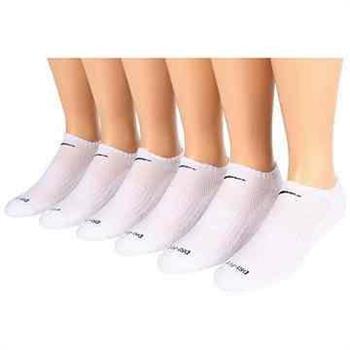 Nike 男女舒適DRI－FIT低切白色運動襪6件組