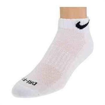 Nike 男女經典DRI－FIT低切白色運動襪6件組