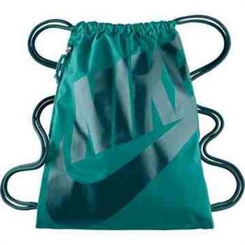 【Nike】時尚Logo標誌抽繩小背包－深翠綠色【預購】