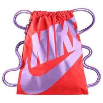 【Nike】時尚Logo標誌抽繩小背包－櫻紅色【預購】
