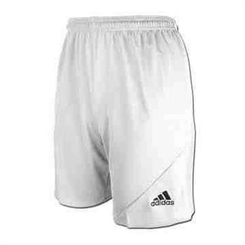 【Adidas】男時尚Striker休閒齊膝短褲－白色