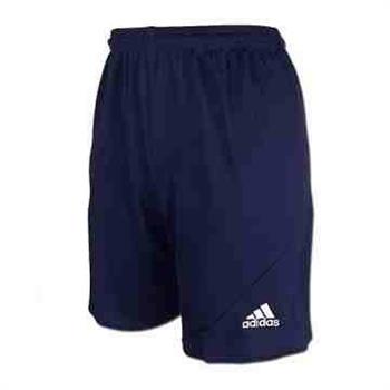 【Adidas】男時尚Striker休閒齊膝短褲－深藍色