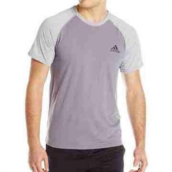 【Adidas】男時尚透氣極限短袖圓領ㄒ恤－雙灰色