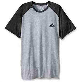 【Adidas】男時尚透氣極限短袖圓領ㄒ恤－黑灰色