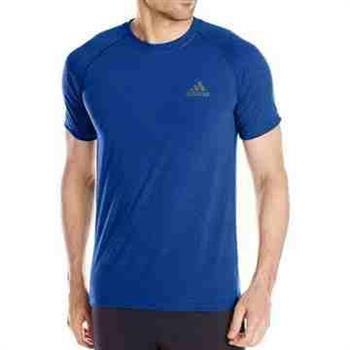 【Adidas】男時尚透氣極限性能短袖ㄒ恤－系藍色