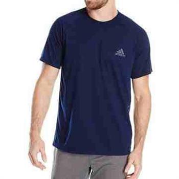 【Adidas】男時尚透氣極限性能短袖ㄒ恤－海藍色